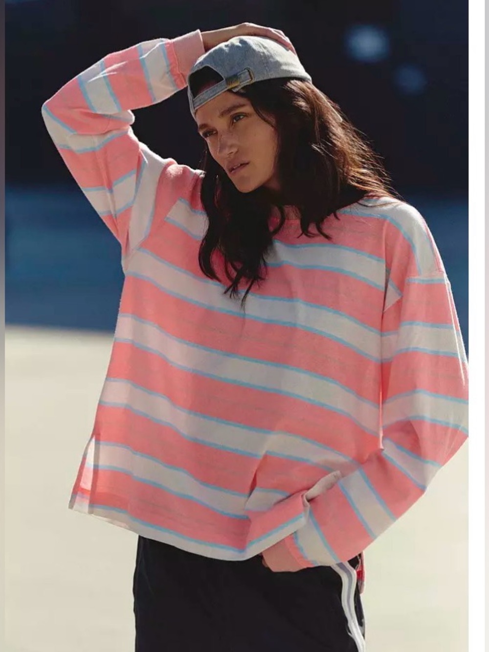 Free People Movement Striped Hustle Layer